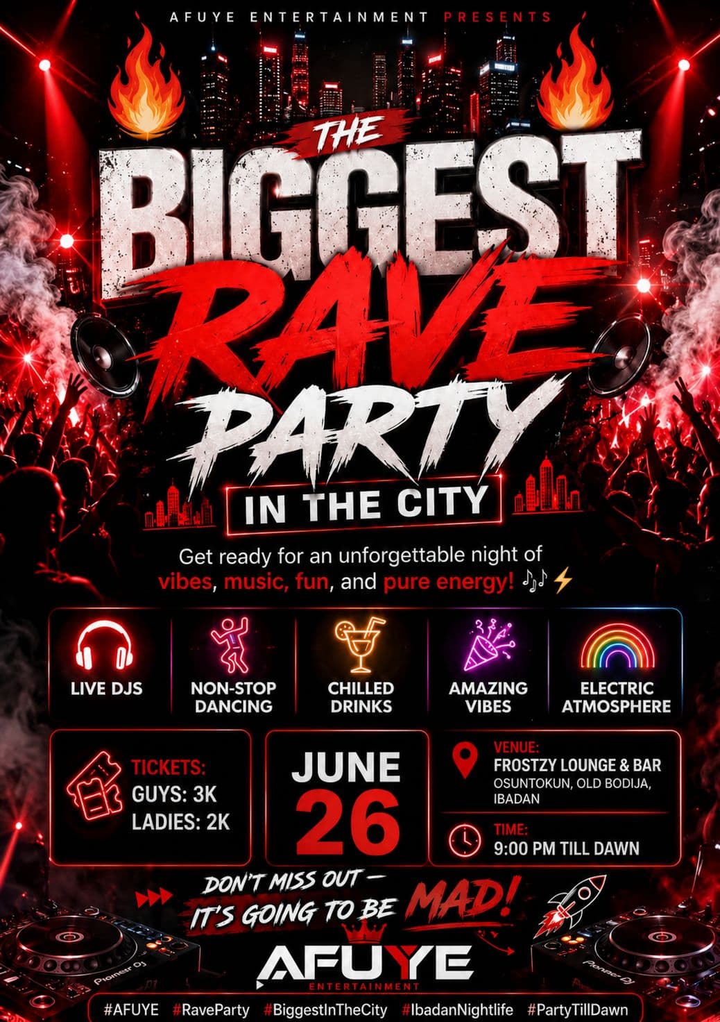 Biggest rave party